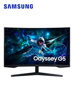 MONITOR SAMSUNG ODYSSEY G5 32 QHD (2560 X 1440),1 X HDMI 2.0, 1 X DP 1.2, 1 X AUDÃ­FO