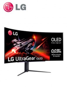 MONITOR GAMING LG 44.5 ULTRAGEAR 45GR95QE-B, CURVA (800R) (3440X1400), PANEL OLED