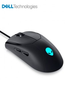 MOUSE ALIENWARE AW320M, AMBIDIESTRO, USB TIPO-A, OPTICO, 3200 DPI, COLOR NEGRO