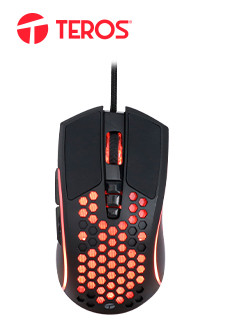 MOUSE GAMER TE-1210G DISEÑO DEL AGUJERO MEJOR RATÓN PARA JUEGOS CON CABLE