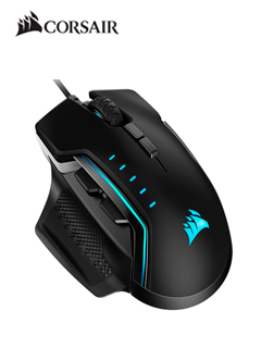 MOUSE PARA JUEGOS CORSAIR GLAIVE RGB PRO, COLOR NEGROEL MOUSE DE JUEGO CORSAIR G