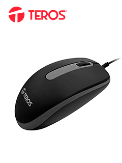 MOUSE Ã³PTICO TEROS TE-1220S, 1000DPI, , USB, 3 BOTONES,