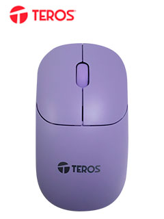 MOUSE ÓPTICO INALÁMBRICO TEROS TE-1219S, 1000 DPI, RECEPTOR USB, 3 BOTONES, COLOR MOR