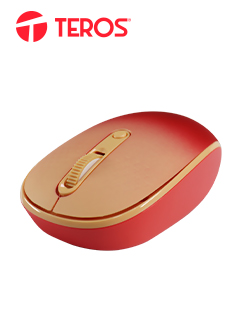 MOUSE ÓPTICO INALÁMBRICO TEROS TE-1223S, 800-1200-1600 DPI, RECEPTOR USB, 4 BOTONES