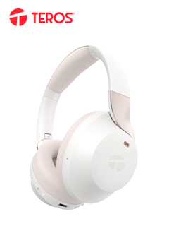 AUDÍFONO INALÁMBRICO ANC TEROS (HEADSET), BLANCO