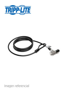 CANDADO DE SEGURIDAD DE COMBINACIÃ³N PARA LAPTOP TRIPP-LITE SEC6C, 1.83 M, NEGRO.