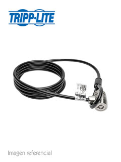 CABLE DE SEGURIDAD CON LLAVE PARA LAPTOP TRIPP-LITE SEC6K, 1.83 M, NEGRO.CABLE A