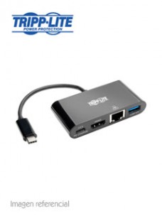 ADAPTADOR TRIPP-LITE U444-06N-HGUB-C, USB-C A HDMI, USB, LAN GBE, THUNDERBOLT 3, CARG