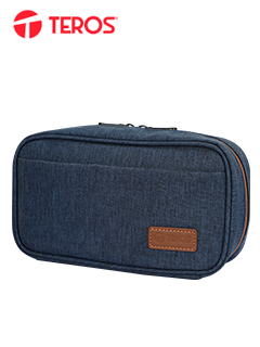 CARTUCHERA / ESTUCHE / ORGANIZADOR / PORTACABLES TEROS TE-ACS9017DB, AZUL MARINO