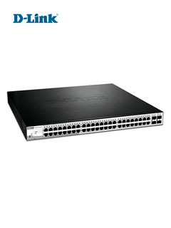 SWITCH D-LINK DGS-1210-52MP, 48 LAN GBE POE, 4 SFP, CAPA 2 / 3.CAPACIDAD DE FABR