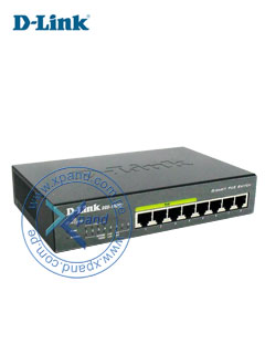 SWITCH D-LINK DGS-1100-08P, CAPA 2, 8 PUERTOS RJ-45 LAN GBE, POE, AUTO MDI/MDIX.