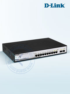 SWITCH D-LINK DGS-1210-10P, CAPA 2, 10 PUERTOS 10/100/1000 MBPS, 2 PUERTOS COMBOS SFP