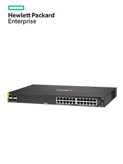 SWITCH HPE ARUBA 6000 24G CLASS 4 POE POWER 370W / 4 X 1G/10G SFP / 24 X LAN GBE.