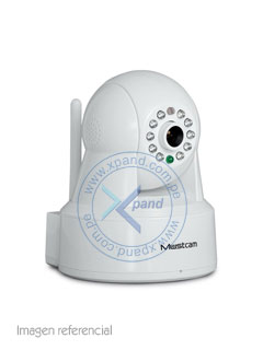 CÁMARA IP INALÁMBRICA MUSTCAM H806P, INDOOR, CMOS, DIA/NOCHE, 720P, H.264.LENTE 