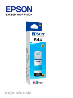 BOTELLA DE TINTA EPSON T544220-AL, COLOR CIAN, CONTENIDO 65ML.PARA IMPRESORAS EP