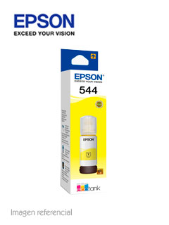 BOTELLA DE TINTA EPSON T544420-AL, COLOR AMARILLO, CONTENIDO 65ML.PARA IMPRESORA