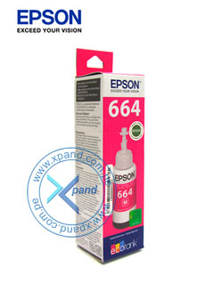 BOTELLA DE TINTA EPSON T664320, COLOR MAGENTA, CONTENIDO 70ML, PARA IMPRESORAS EPSON 