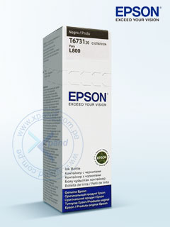 BOTELLA DE TINTA EPSON 673 (T673120), COLOR NEGRO, CONTENIDO 70 ML, PARA IMPRESORA L8