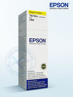 BOTELLA DE TINTA EPSON 673 (T673420), COLOR AMARILLO, CONTENIDO 70 ML, PARA IMPRESORA