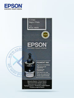 BOTELLA DE TINTA EPSON 774 (T774120), 140ML, TINTA NEGRA, PARA IMPRESORAS EPSON WORKF