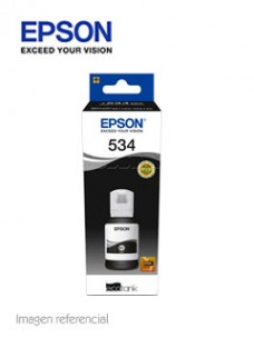 BOTELLA DE TINTA EPSON T534120-AL, COLOR NEGRO, CONTENIDO 120ML.IMPRESORA EPSON 