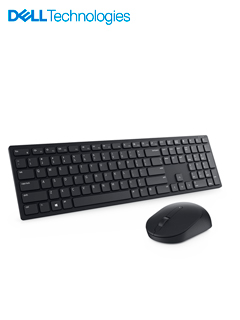 KIT DE TECLADO + MOUSE DELL KM5221W, INALAMBRICO RF, ESPAÑOL (LATAM), COLOR NEGRO