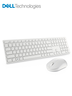 KIT DE TECLADO + MOUSE COMBO, DELL KM5221W, INALAMBRICO (RF), COLOR BLANCO, EN ESPAÑO