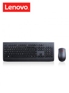 TECLADO + MOUSE LENOVO PROFESIONAL, INALAMBRICO, COLOR NEGRO, (KIT COMBO)CONEXIO