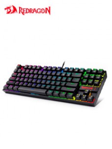 TECLADO REDRAGON MECÁNICO PARA JUEGOS RGB LED RAINBOW RETROILUMINADO CON CABLE USB