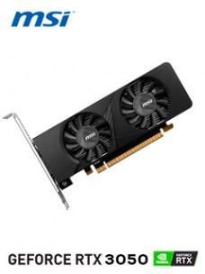 TARJETA DE VIDEO MSI GEFORCE RTX 3050 LP 6G OC, 6GB GDDR6, PCI-EXPRESS GEN 4.0PU